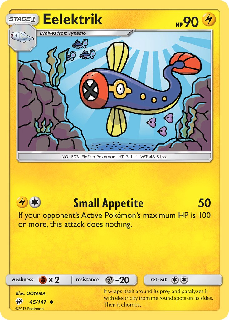 Eelektrik Pokémon card