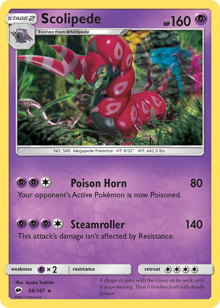Scolipede Pokémon card