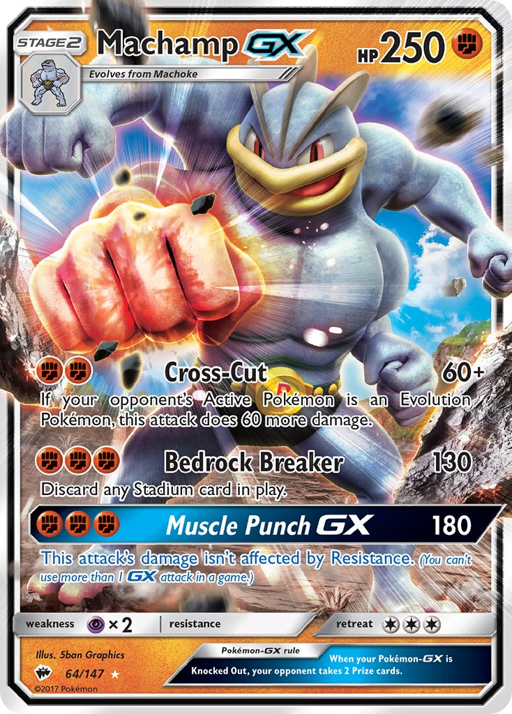 Machamp GX Pokémon card