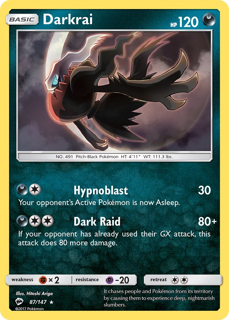 Darkrai Pokémon card