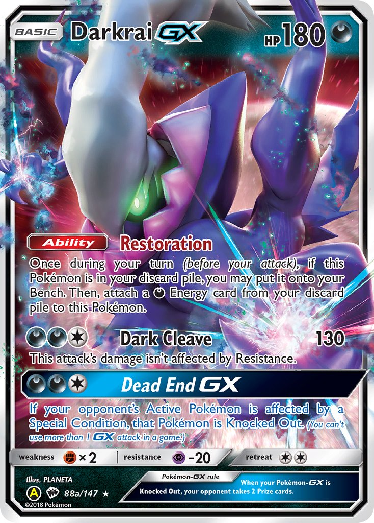 Darkrai GX Pokémon card