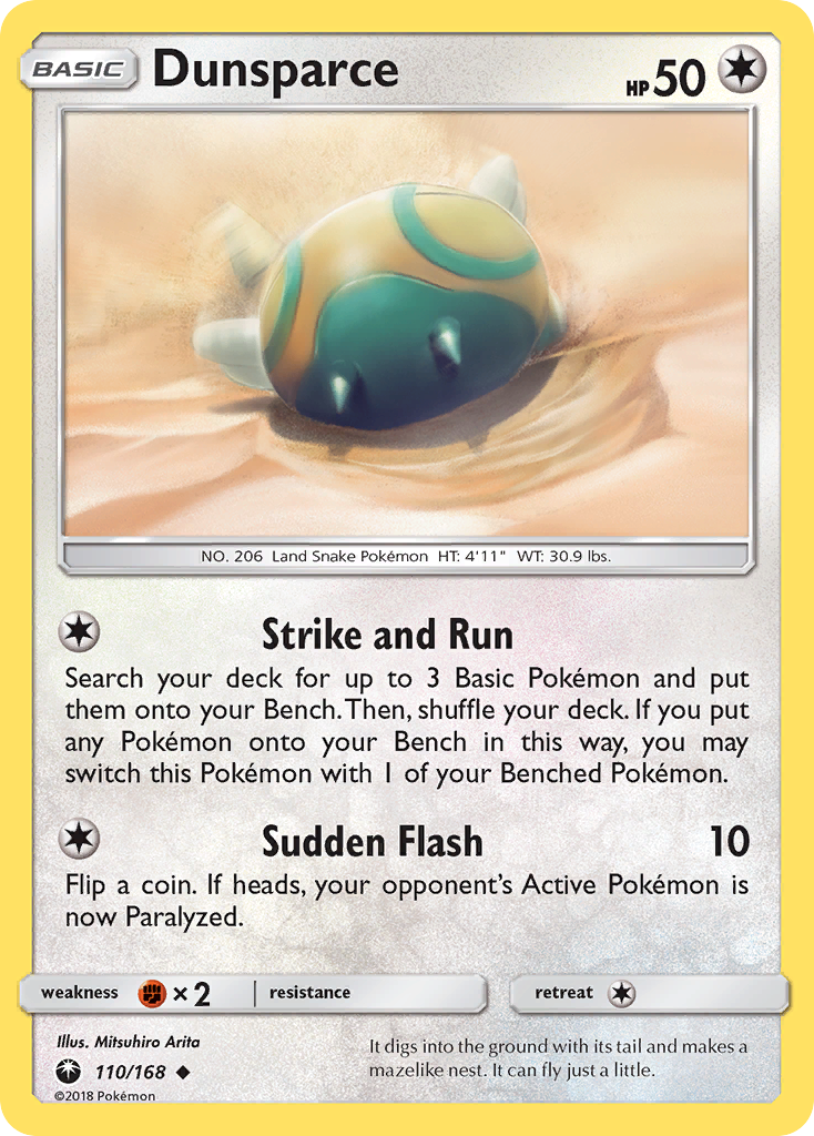 Dunsparce Pokémon card