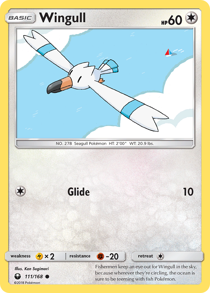 Wingull Pokémon card