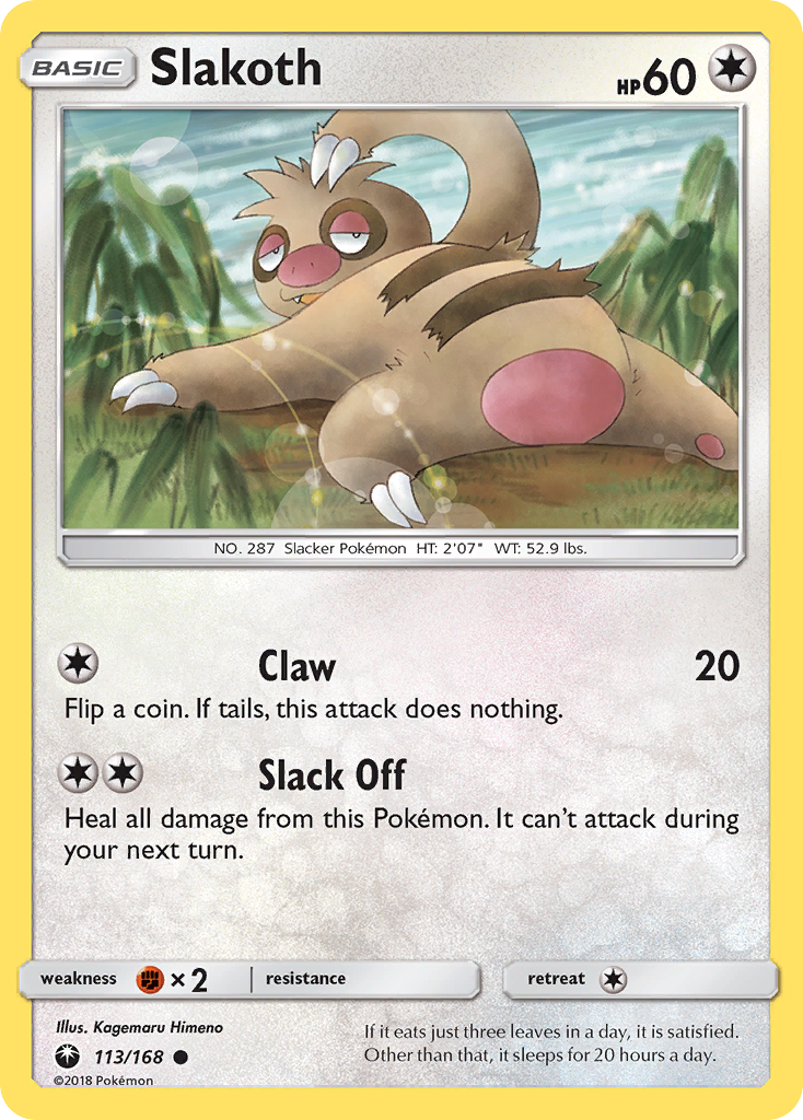 Slakoth Pokémon card