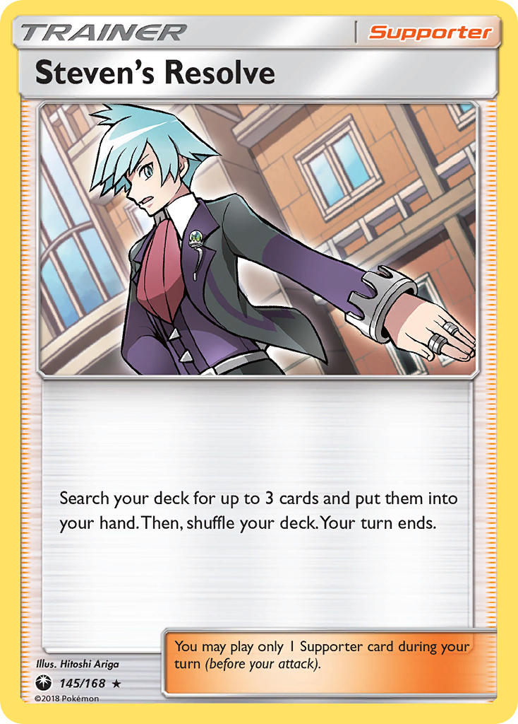 Steven's Resolve Pokémon card