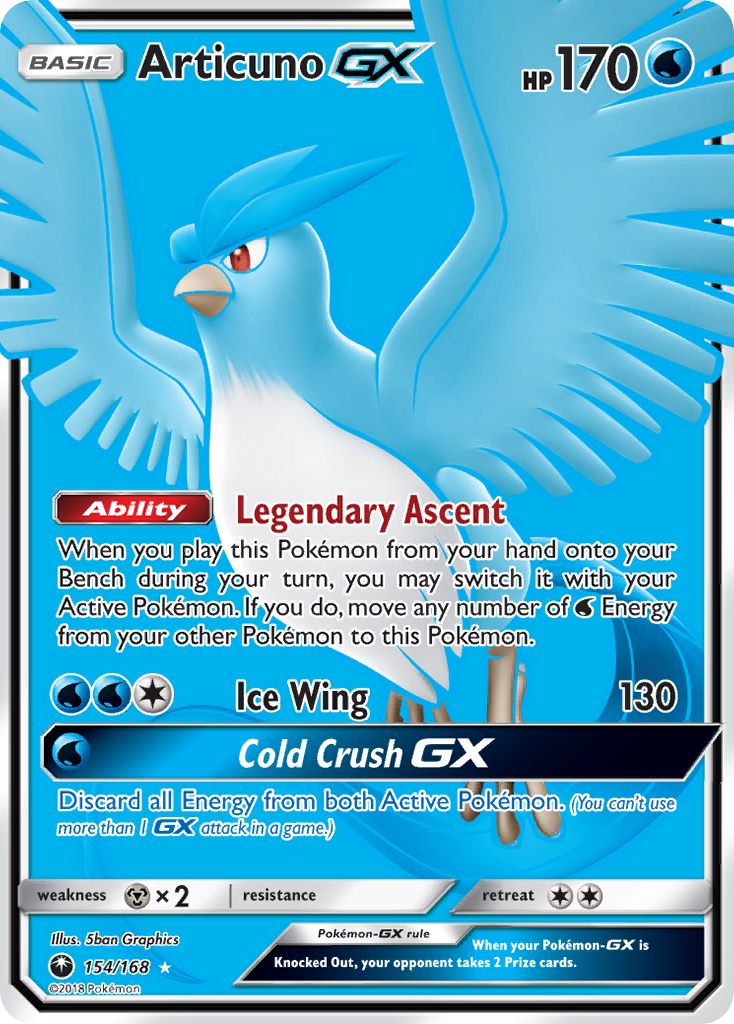 Articuno GX Pokémon card
