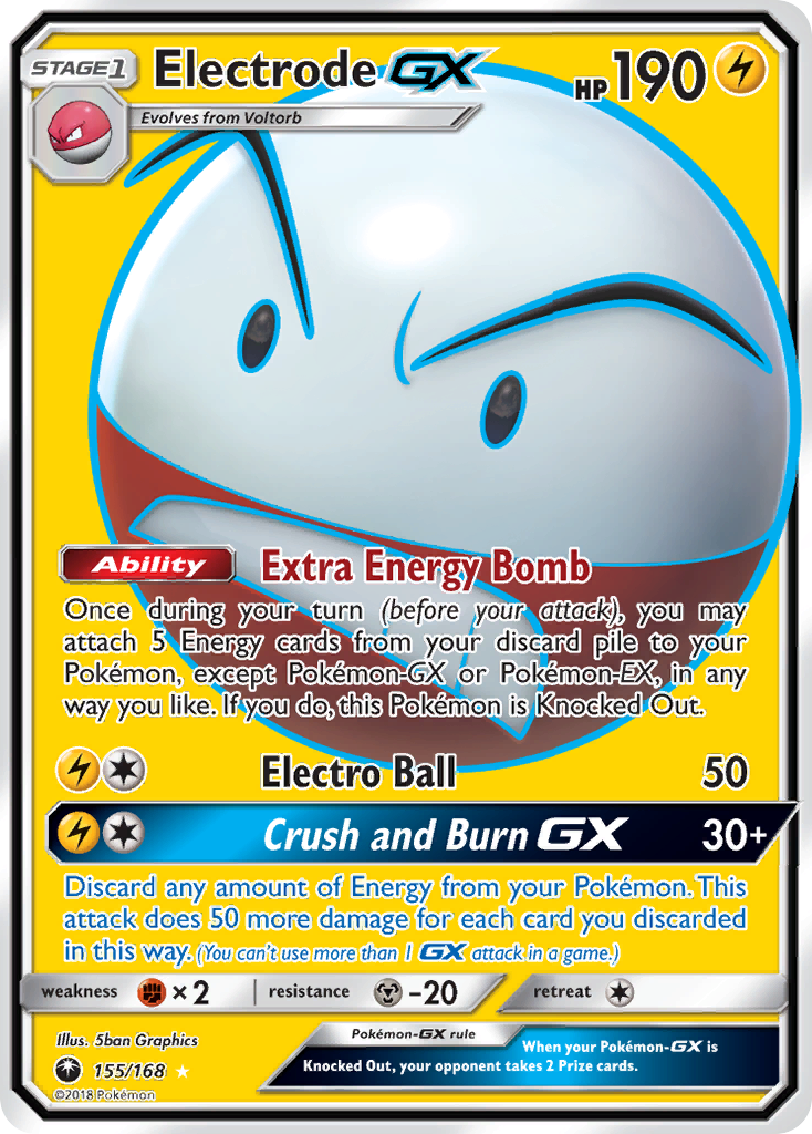 Electrode GX Pokémon card
