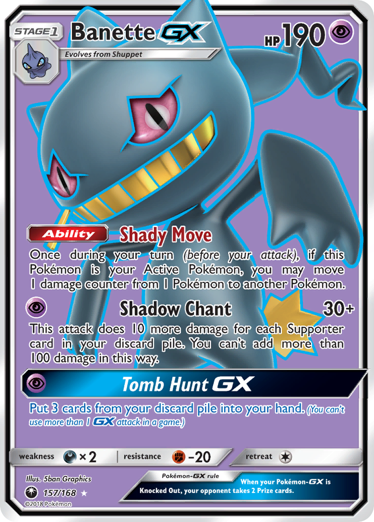Banette GX Pokémon card