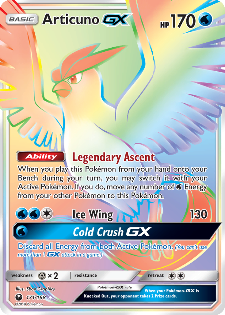 Articuno GX Pokémon card