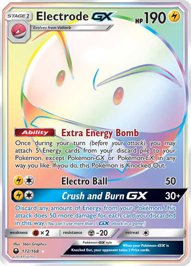 Electrode GX Pokémon card