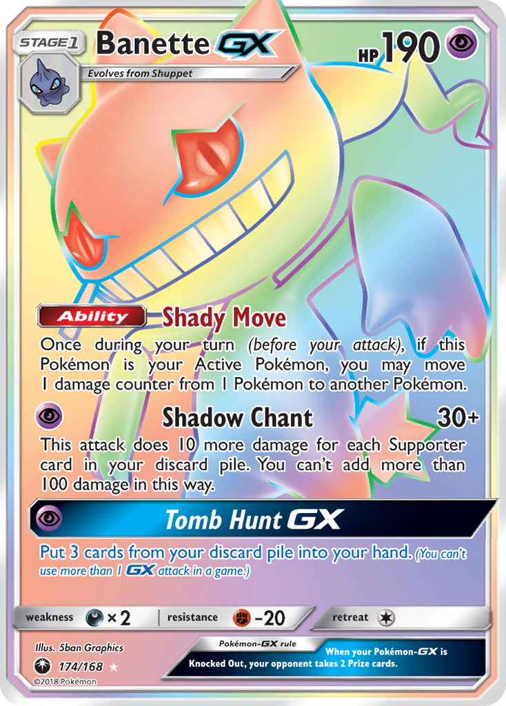 Banette GX Pokémon card