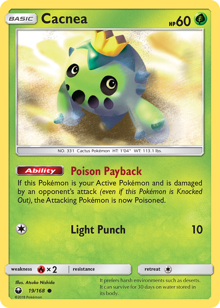 Cacnea Pokémon card