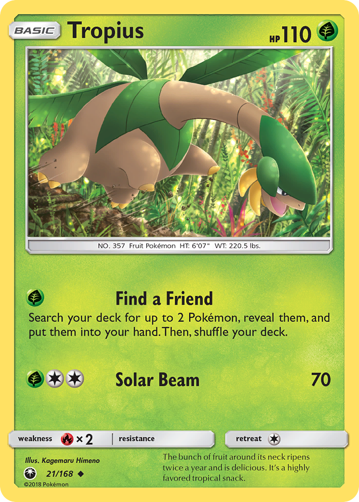 Tropius Pokémon card