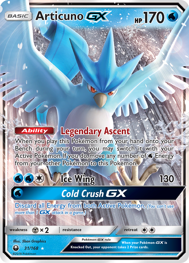 Articuno GX Pokémon card