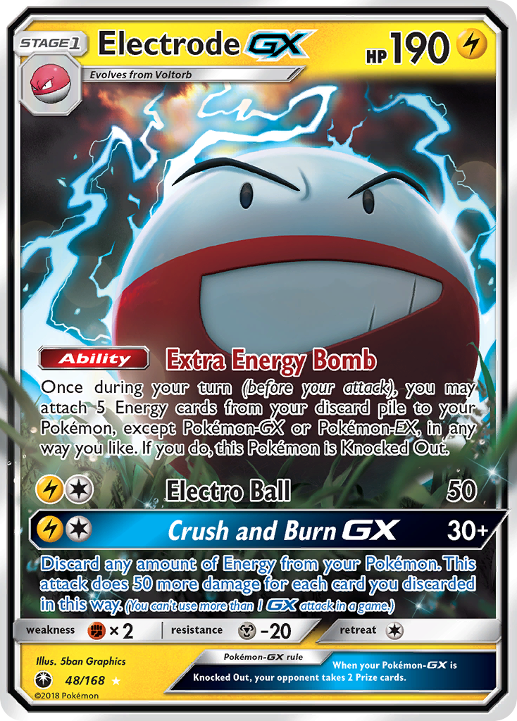 Electrode GX Pokémon card