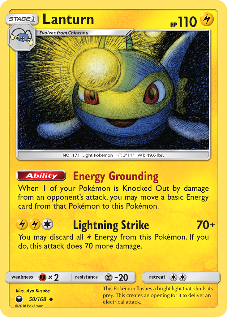 Lanturn Pokémon card