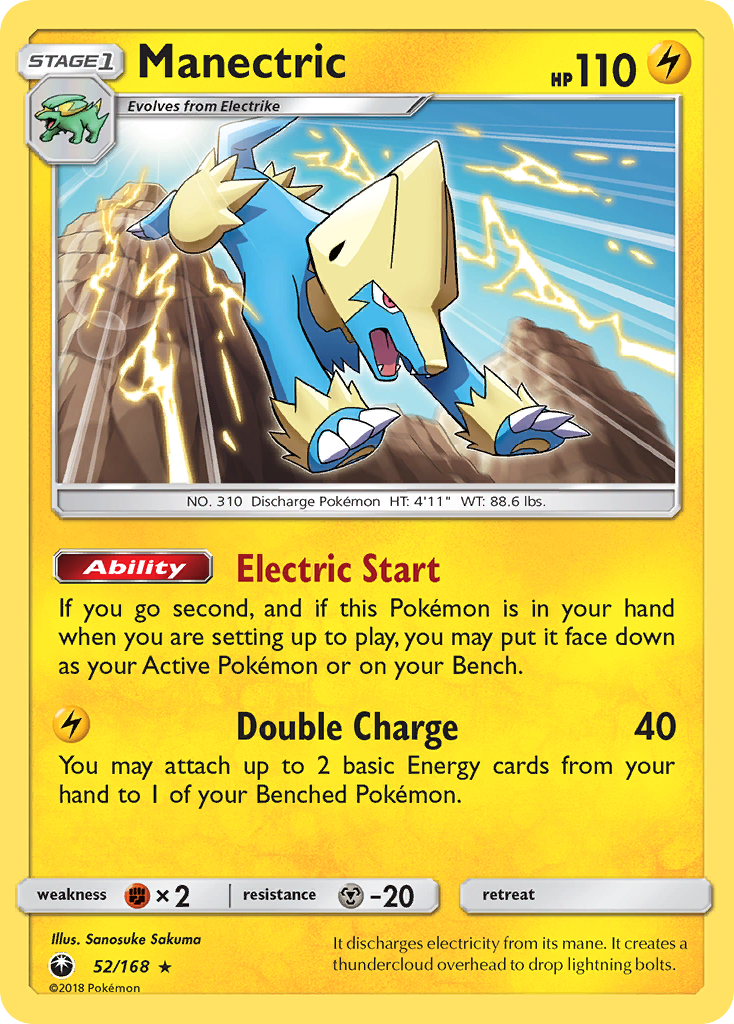 Manectric Pokémon card