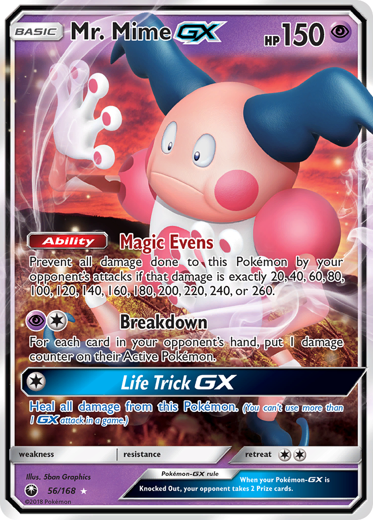 Mr. Mime GX Pokémon card