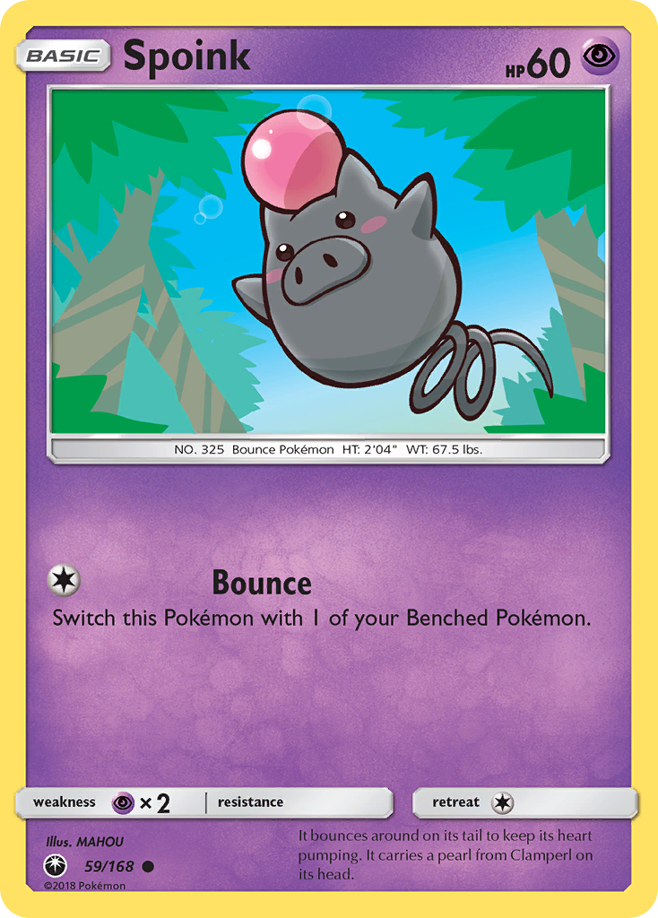 Spoink Pokémon card