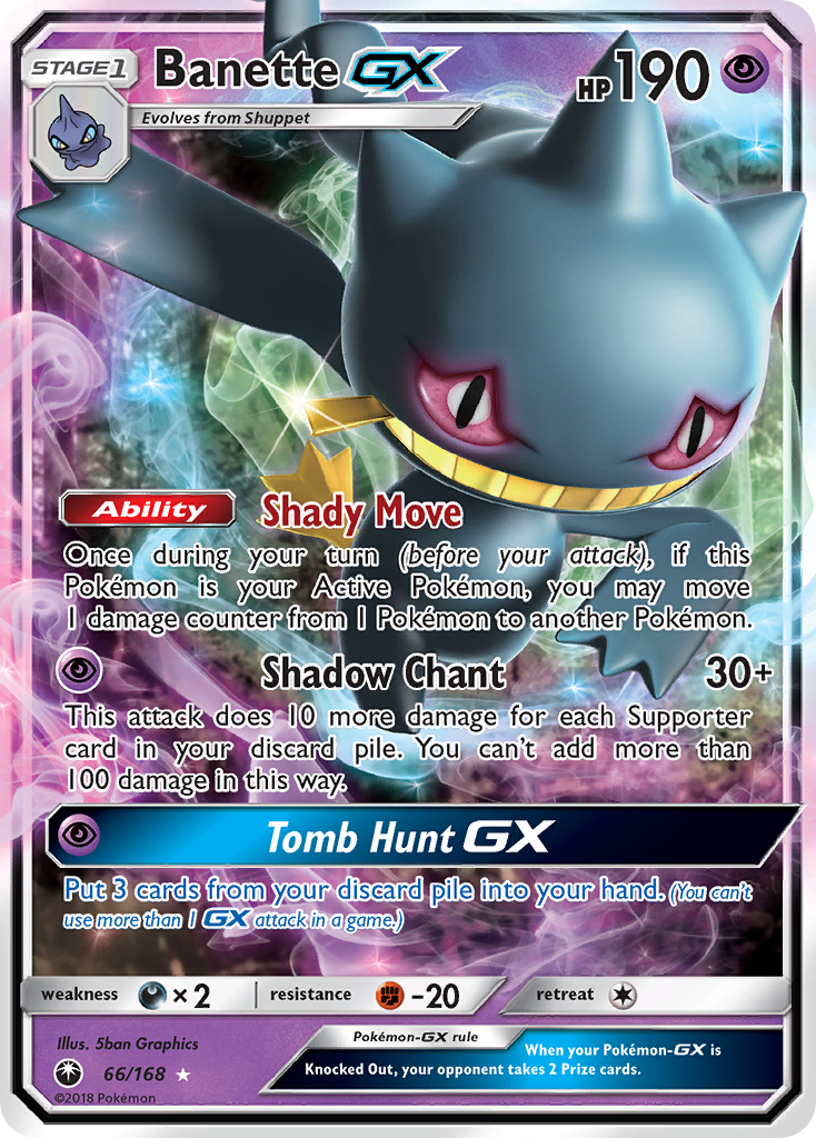 Banette GX Pokémon card