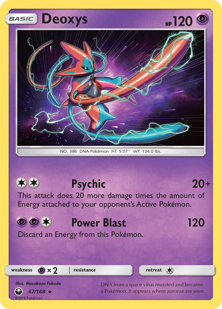 Deoxys Pokémon card