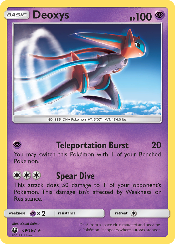 Deoxys Pokémon card