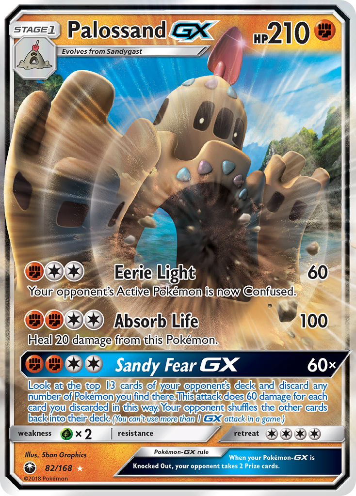 Palossand GX Pokémon card