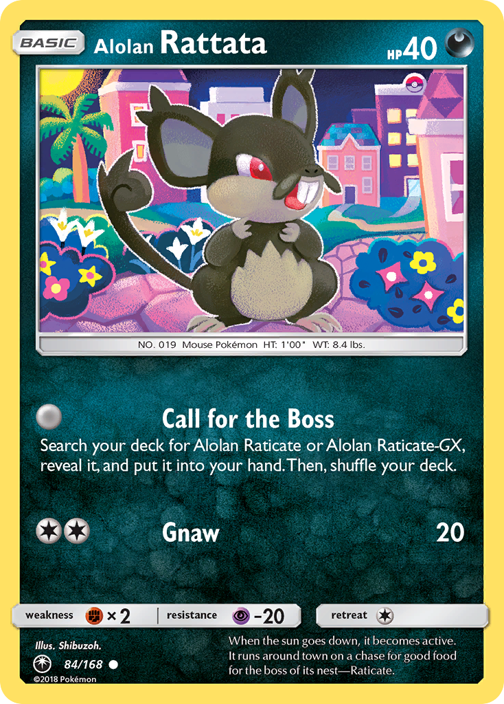 Alolan Rattata Pokémon card