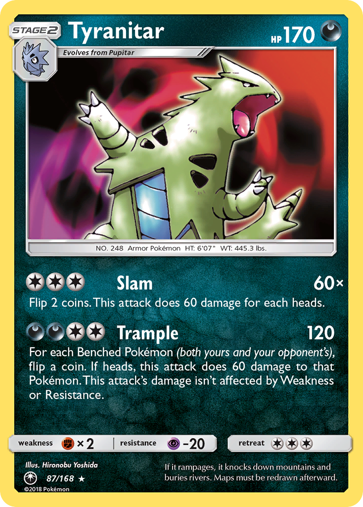 Tyranitar Pokémon card