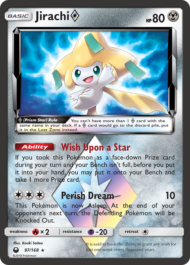 Jirachi Prism Star Pokémon card