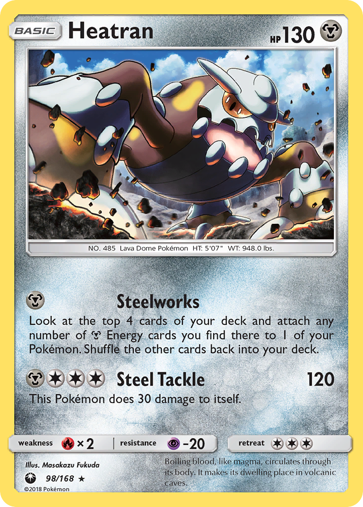 Heatran Pokémon card