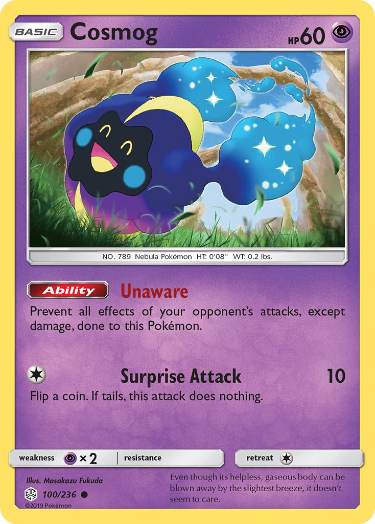 Cosmog Pokémon card