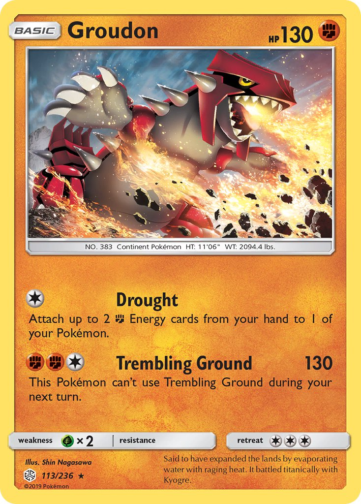 Groudon Pokémon card