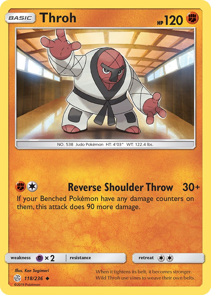 Throh Pokémon card