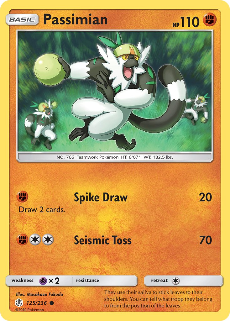 Passimian Pokémon card