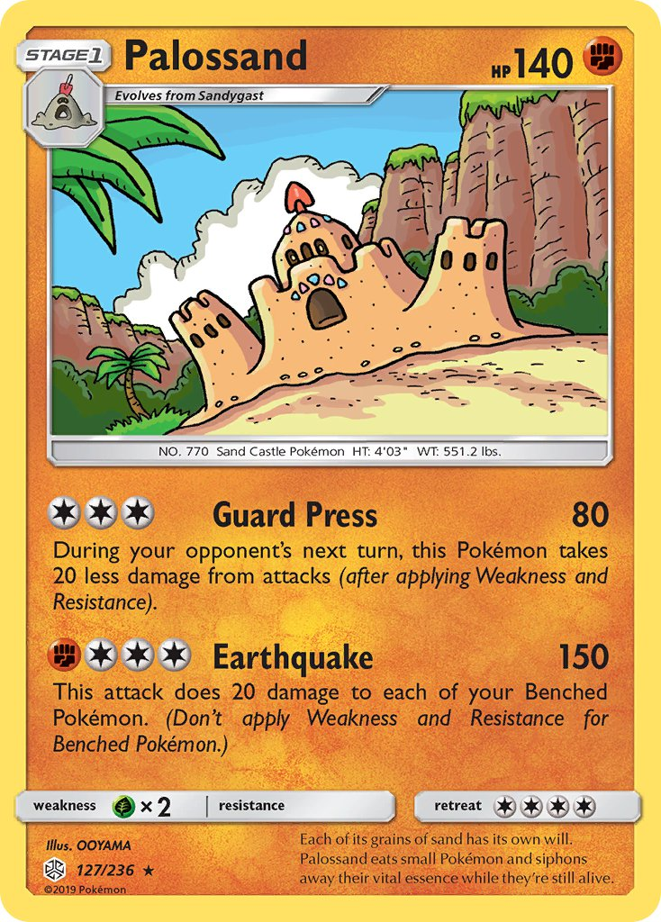 Palossand Pokémon card
