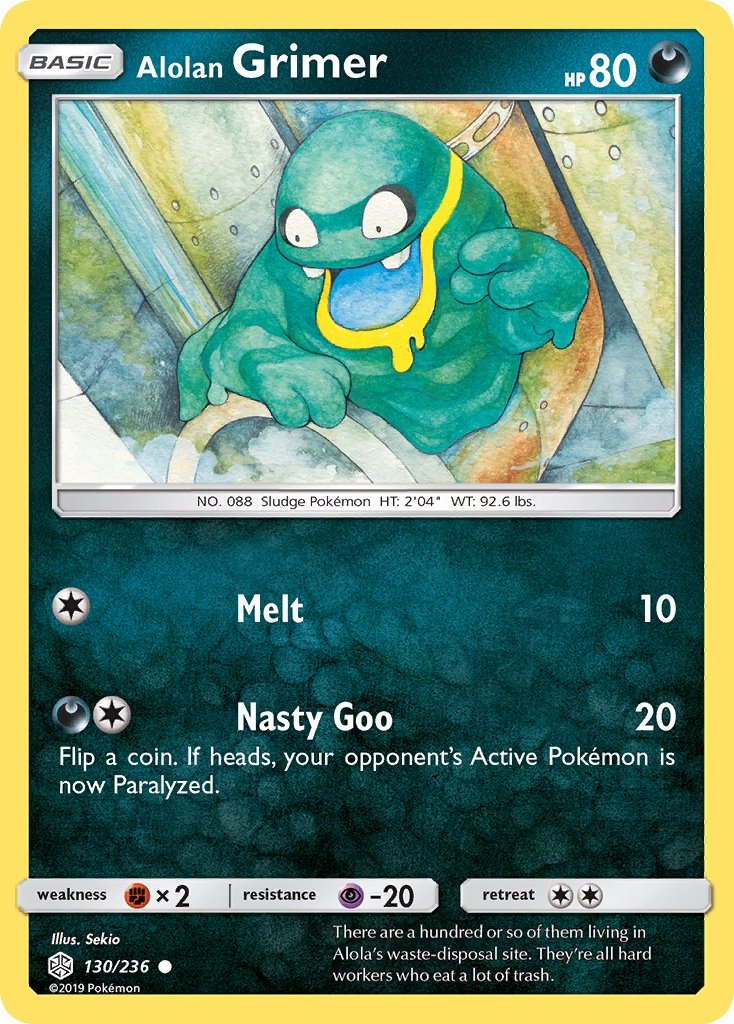 Alolan Grimer Pokémon card
