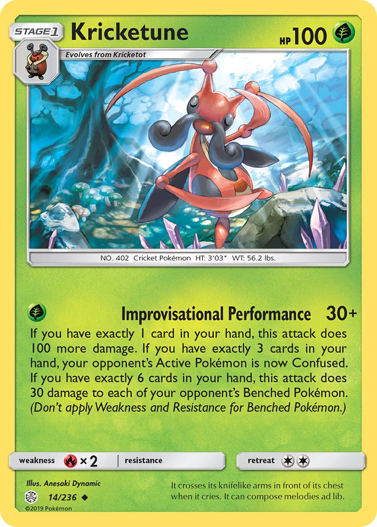 Kricketune Pokémon card