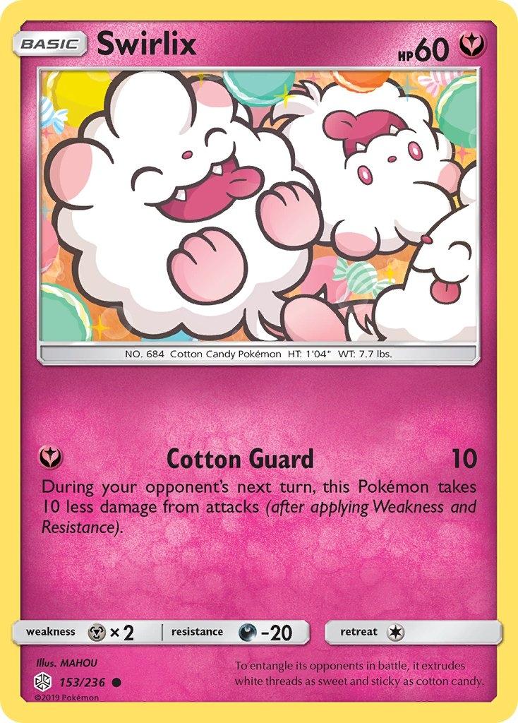 Swirlix Pokémon card