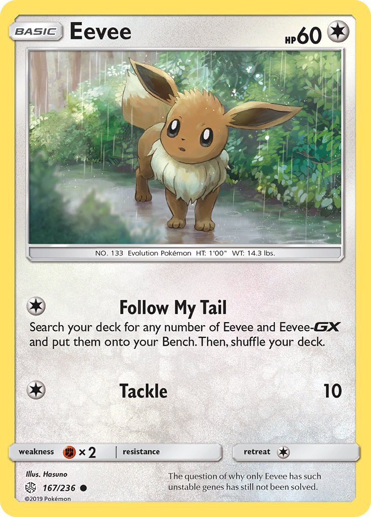 Eevee Pokémon card