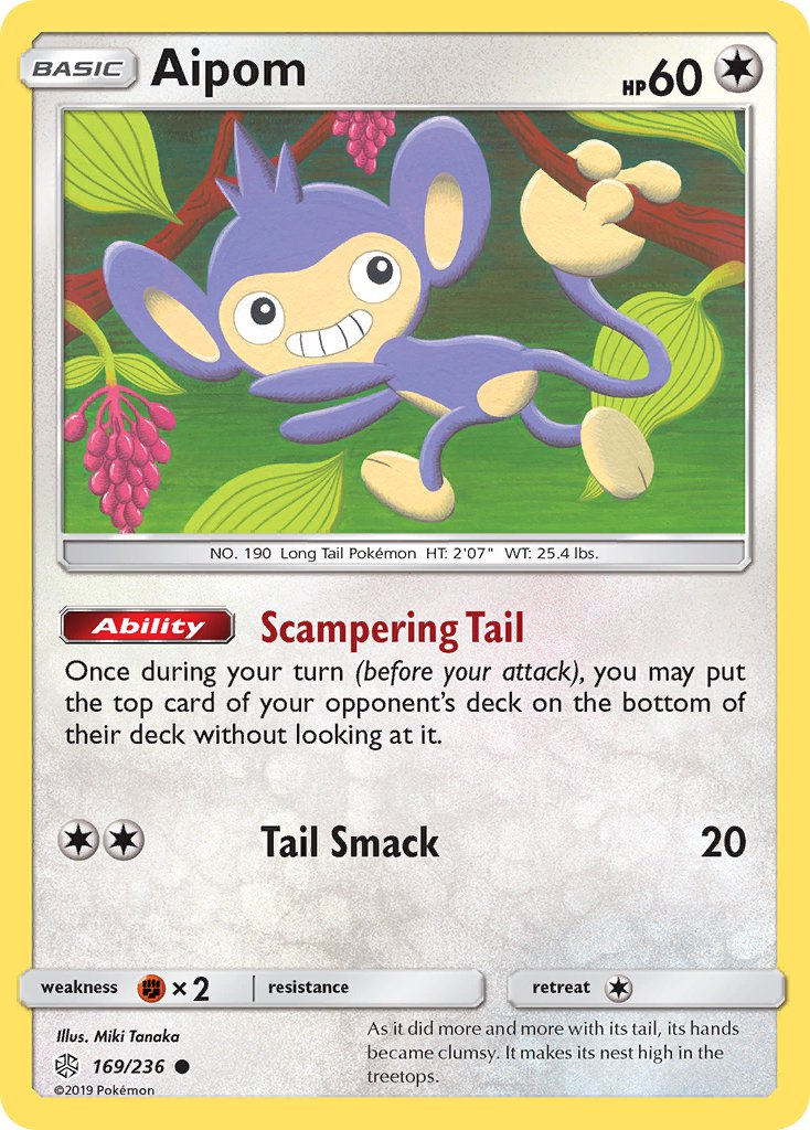 Aipom Pokémon card