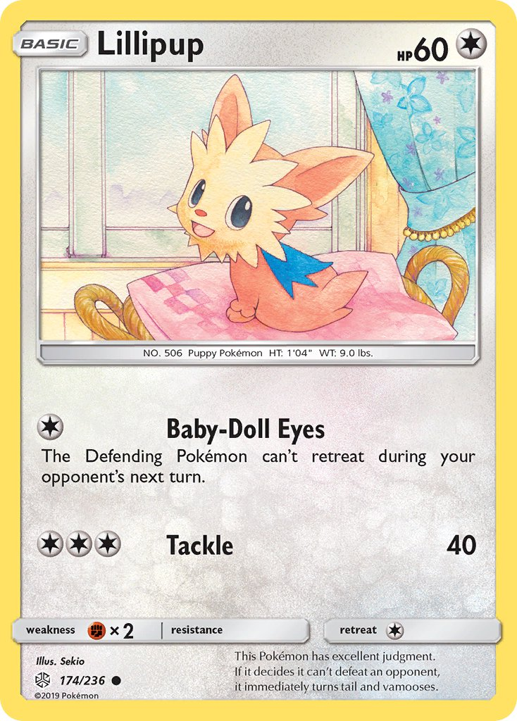 Lillipup Pokémon card