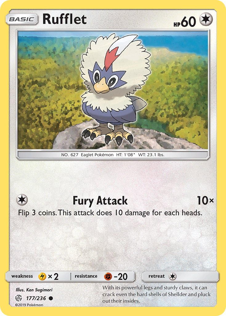 Rufflet Pokémon card