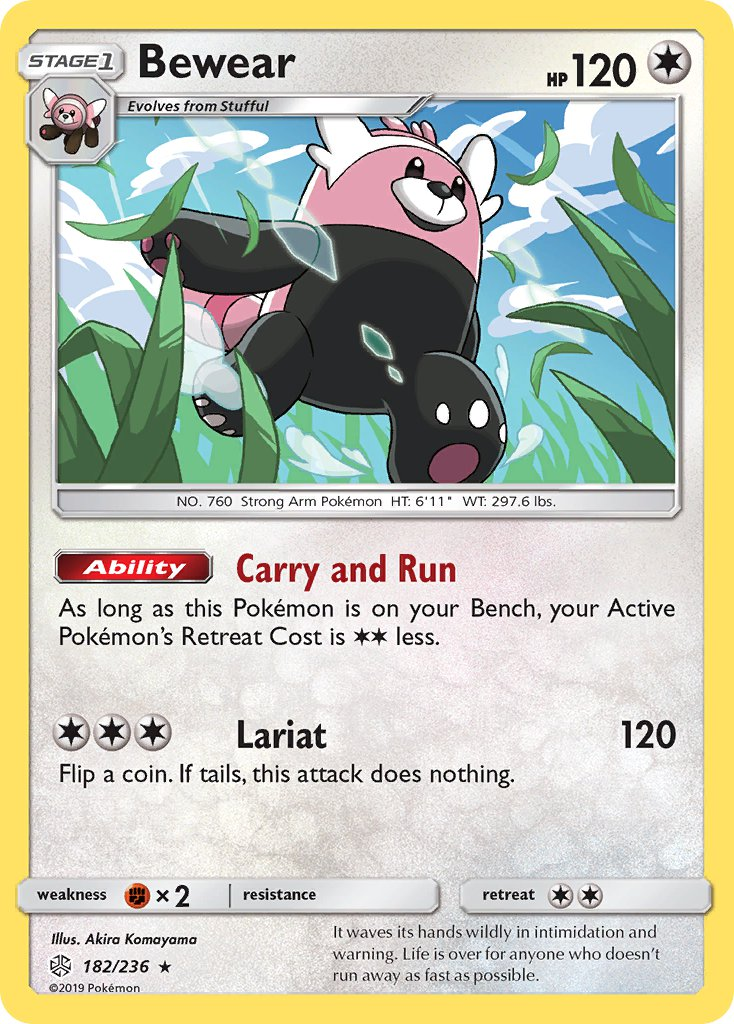 Bewear Pokémon card