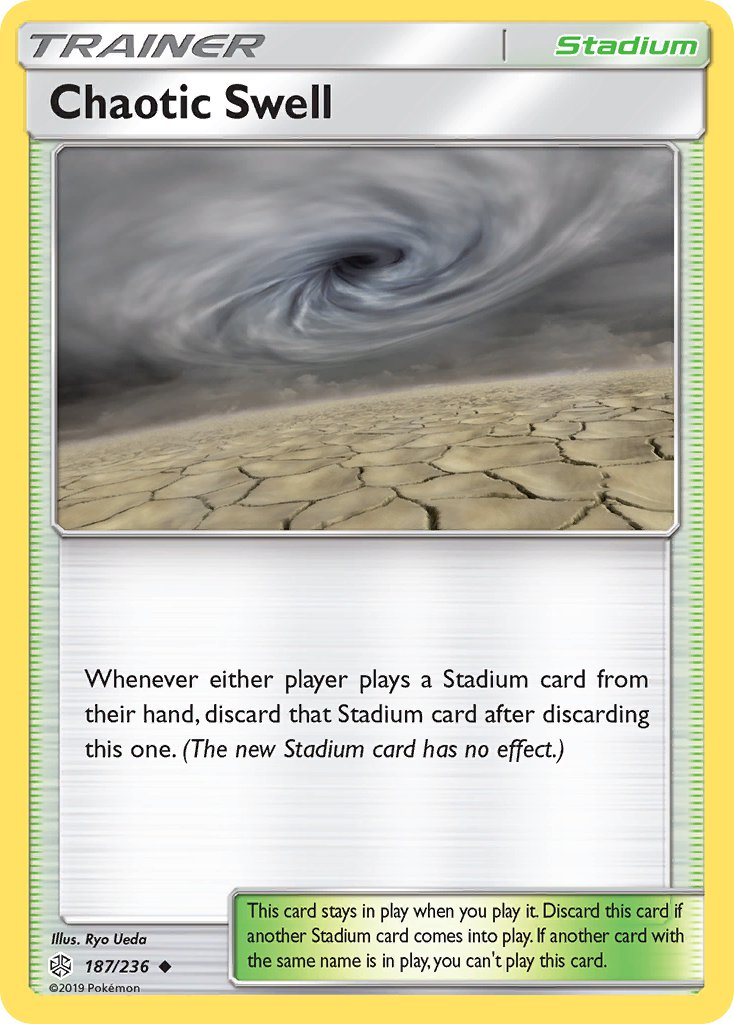 Chaotic Swell Pokémon card