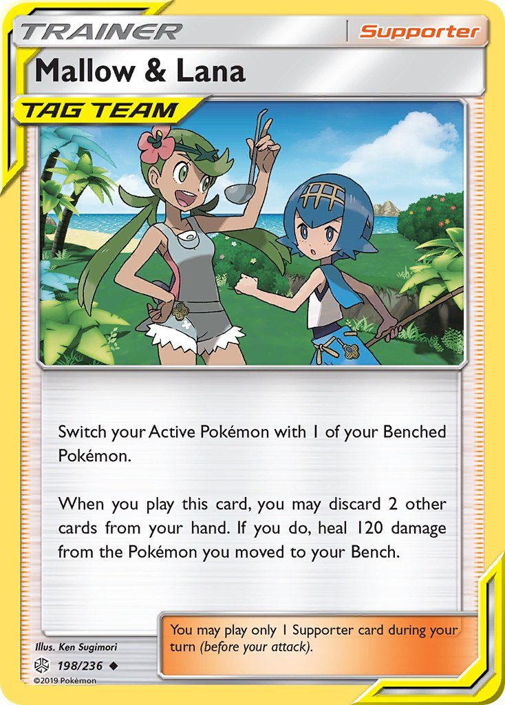 Mallow & Lana Pokémon card