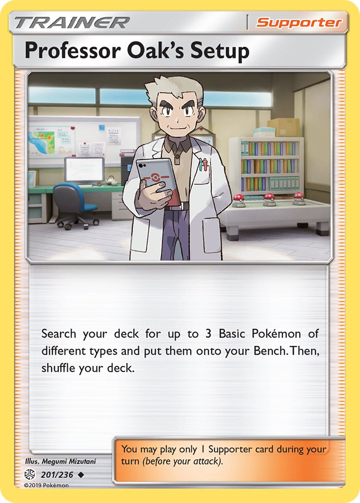 Professor Oak's Setup Pokémon card