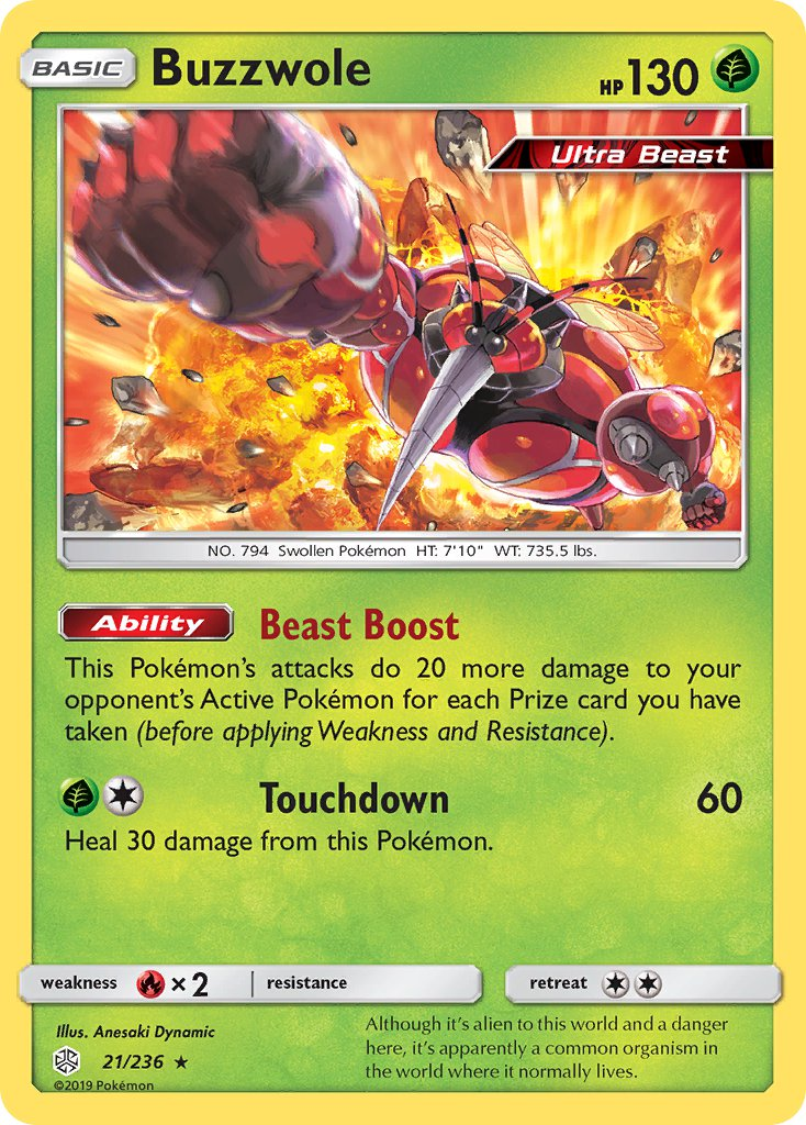 Buzzwole Pokémon card