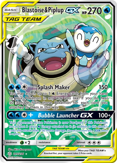 Blastoise & Piplup Tag Team GX