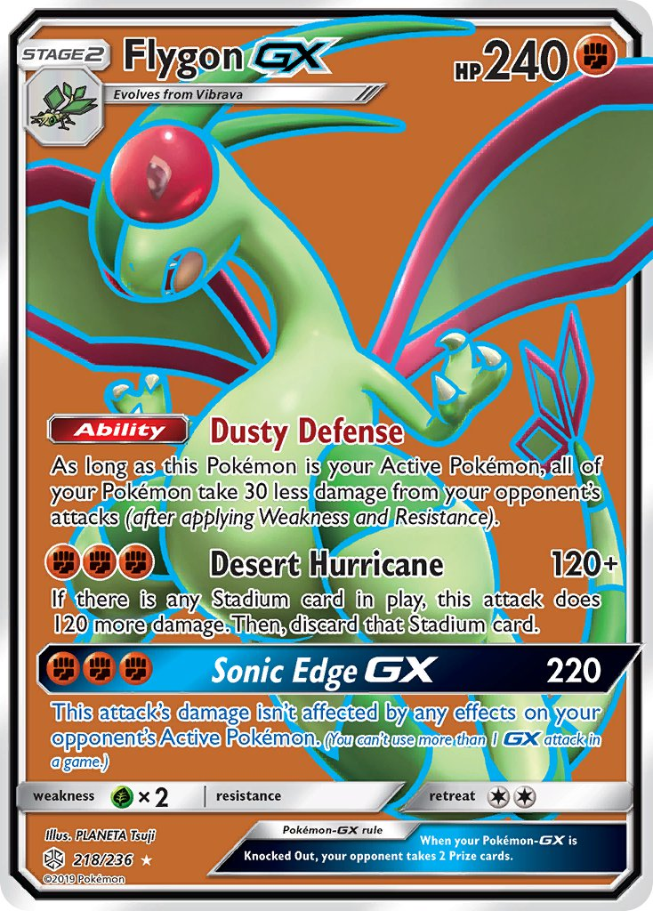 Flygon GX Pokémon card